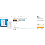 Lutron Claro Smart Switch with Wallplate for Caséta Smart Lighting, for On/Off Control of Lights or Fans | Neutral Wire Required | DVRFW-5NS-WH-A | White $48.99