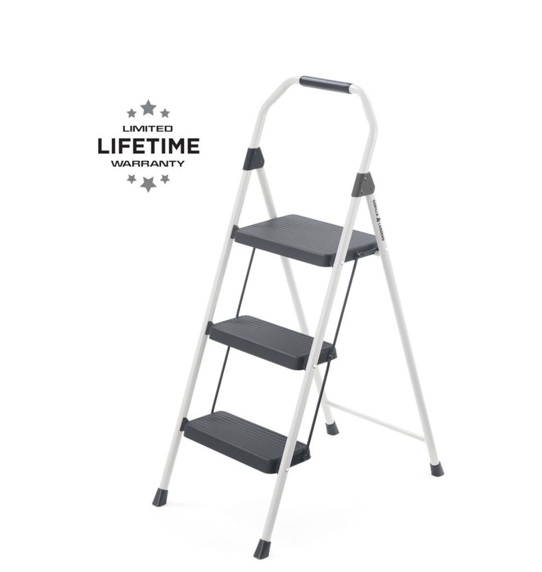 Back in stock - Gorilla 3 Step Ladder - Home Depot $9.98 - Online and In-store