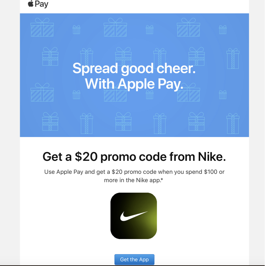 nike apple pay promo
