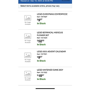 Select Costco In-Warehouse: LEGO Nintendo Gameboy $20, Grogu  w/ Hover Pram $50 & More (Pricing/Availability Will Vary) $19.97