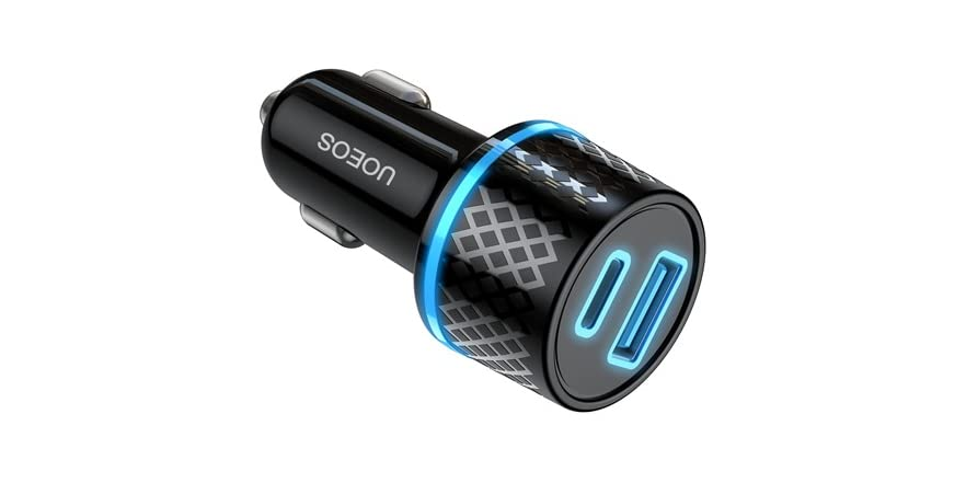 woot.com $12.99 3-Pack QGeeM/UOEOS branded 36W Car Charger- 2 ports total-1 USB C with PD and USB A with QC 3.0 $12.99