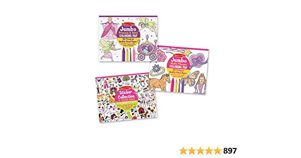 Extra 25% off Melissa & Doug Sticker and Coloring Pads Set on Amazon