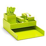 Poppin All Set. 18-Piece Desk Collection, Lime Green $1.81