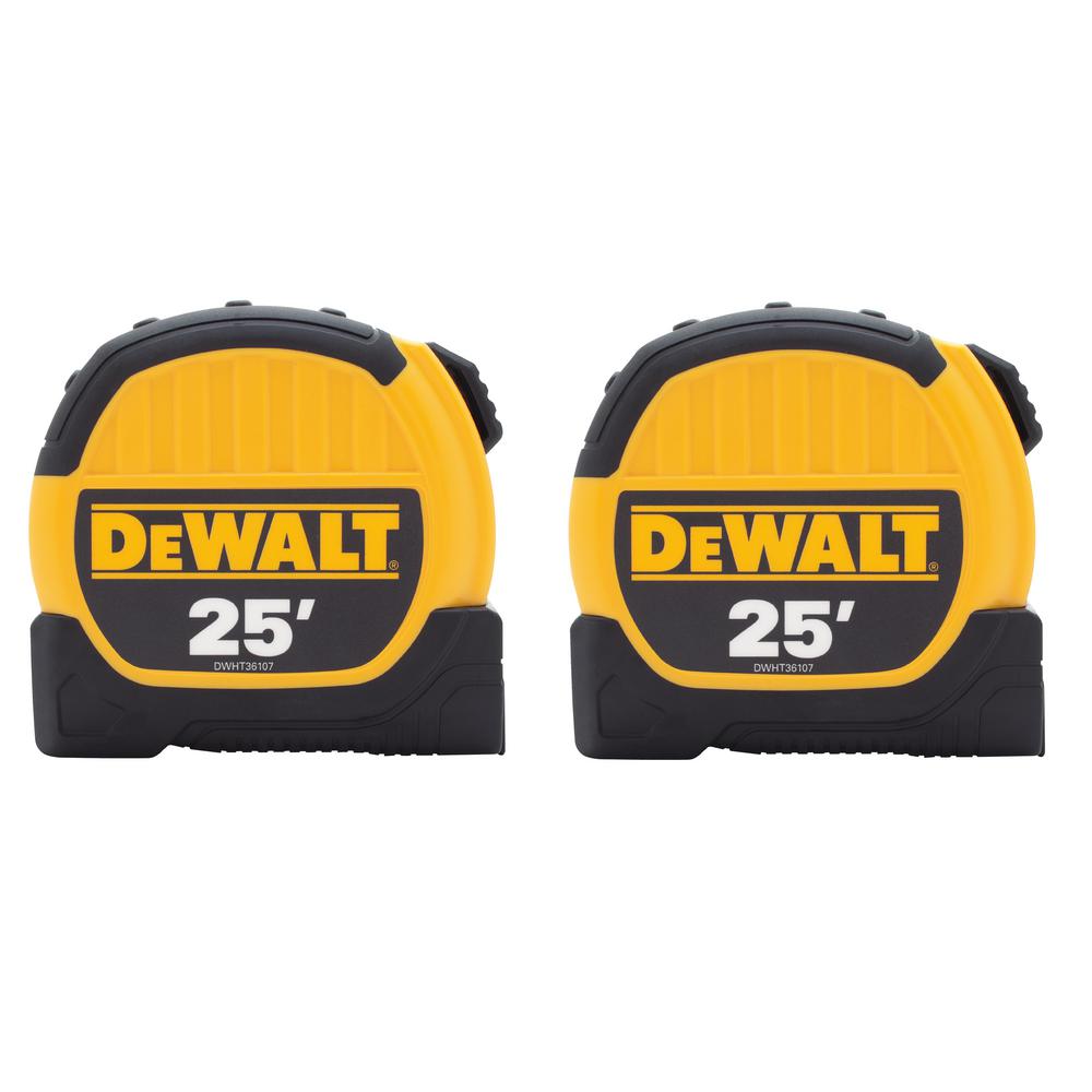 DEWALT 25 ft. Tape Measure (2-Pack) DWHT79307 $11.97 at Home Depot (B&M YMMV)
