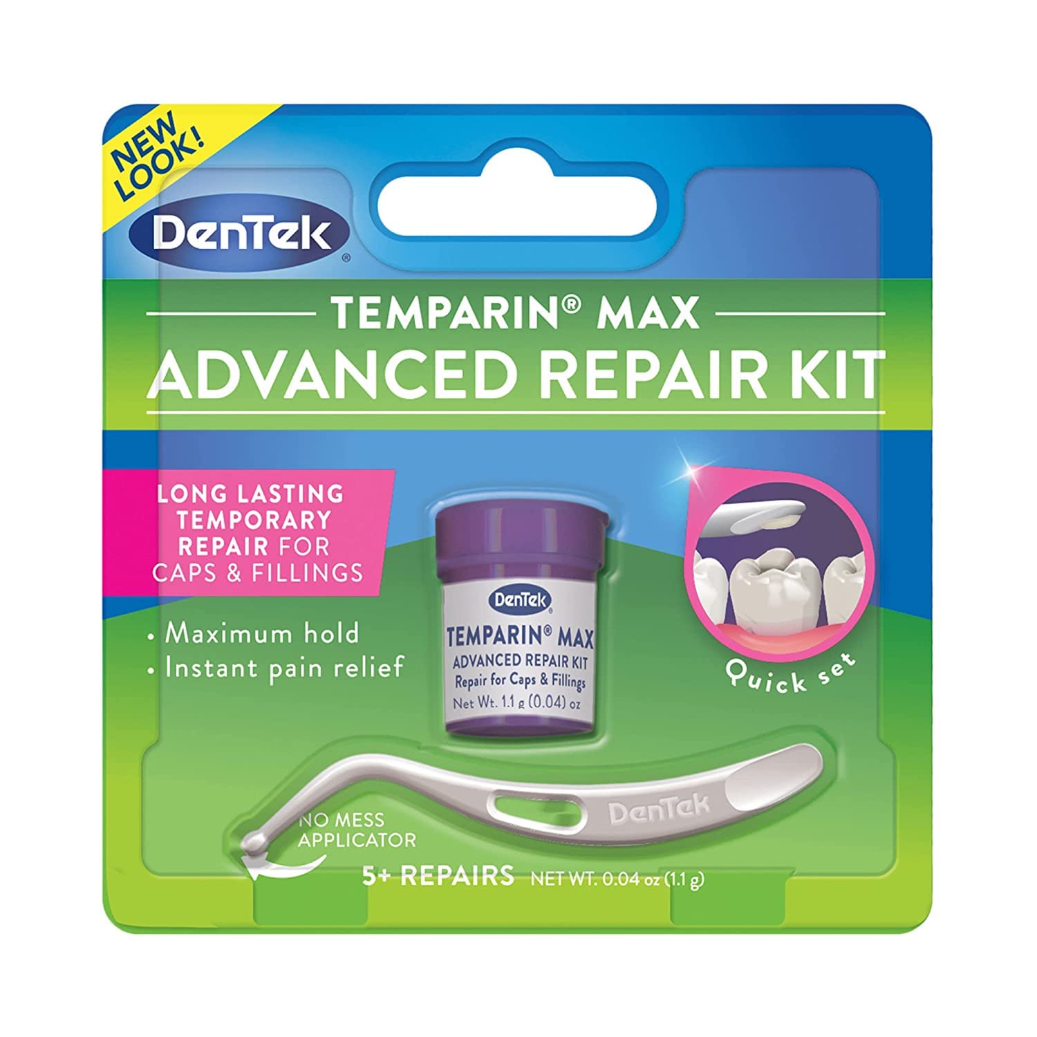 DenTek Temparin Max Advanced Dental Repair Kit, 13+ Repairs $2.38 w/ S&S