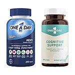 ONE A DAY Bundle Men’s Multivitamin 200 Count Tablets Cognitive Supplement, 30 Capsules  $18.73 FREE Shipping