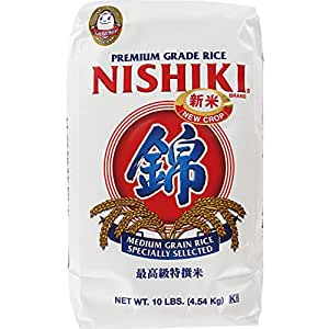 Nishiki Premium Sushi Rice, White, 10 lbs - $9.55 S&S