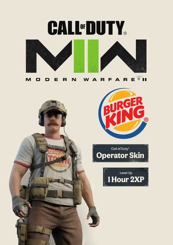 Call of Duty®: Modern Warfare® II - Burger King Operator Skin + 1 Hour 2XP (DLC) Official Website Key UNITED STATES $2.21