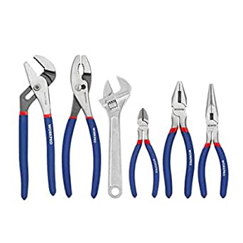 Wrench set 6 Piece Large Pliers Forged High Carbon Steel Non-Slip Plastic $17.72