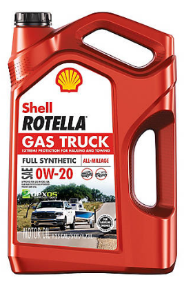 Shell Rotella Gas Truck Full Synthetic 5 quart Jugs on sale $18