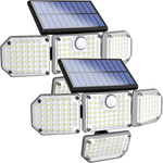 Prime Members: 2-Pk Otdair 4-Head 182-LED Outdoor Motion Sensor Solar Lights $19.85 + Free Shipping