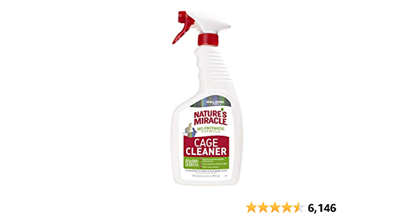 Nature’s Miracle Cage Cleaner 24 fl oz, Small Animal Formula, Cleans And Deodorizes Small Animal Cages, 2nd Edition - $3.35