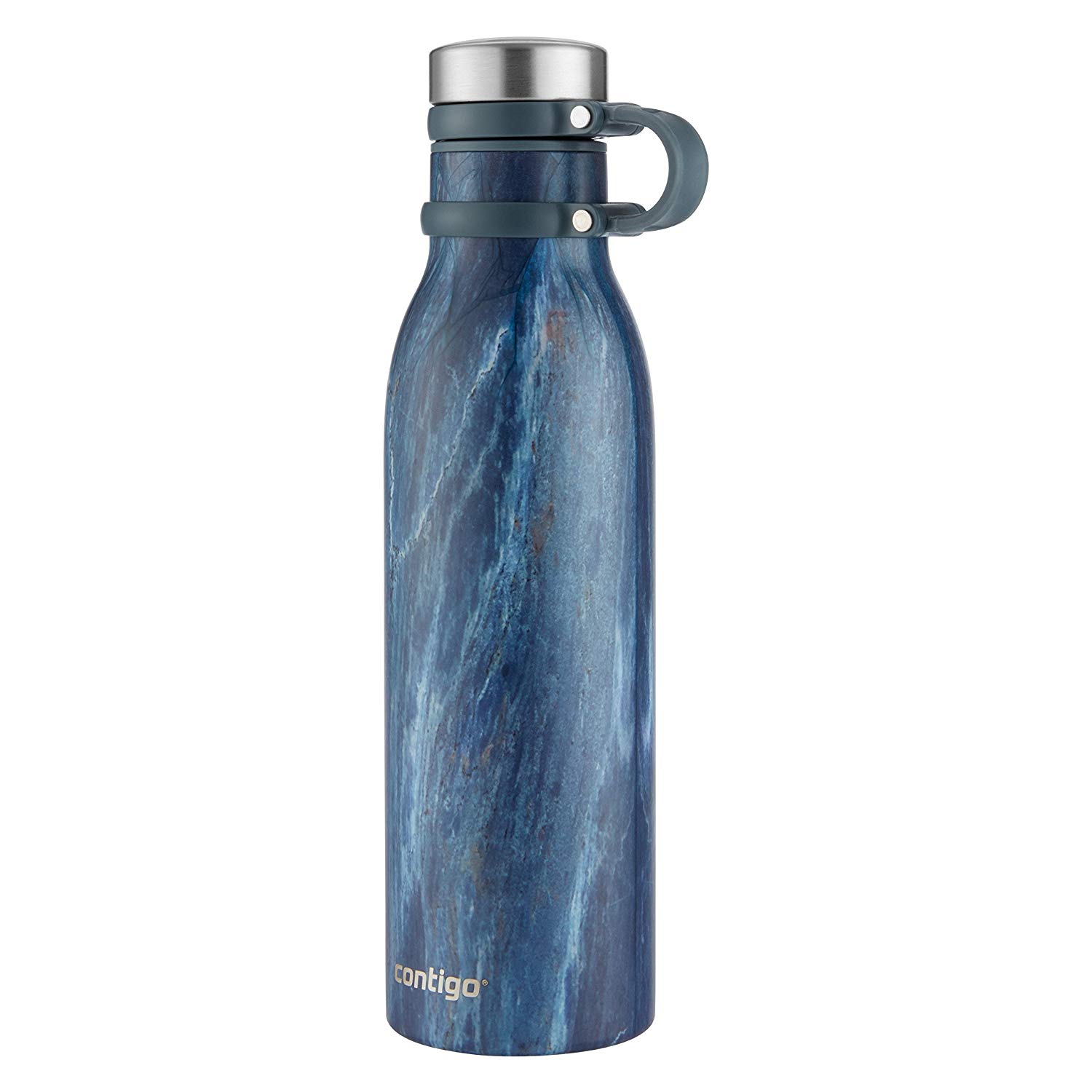 Contigo Couture Vacuum-Insulated Stainless Steel Water Bottle, 20 oz, Blue Slate $9.99