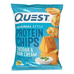 Prime Members: 12-Pk 1.1-Oz Quest Nutrition Cheddar & Sour Cream Protein Chips $16.15 w/ S&S + Free S&H