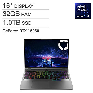 DEAL STARTS 11/28 - Costco.com Lenovo Legion 5i 16" Gaming Laptop - Intel Core Ultra 9 275HX $1199.99