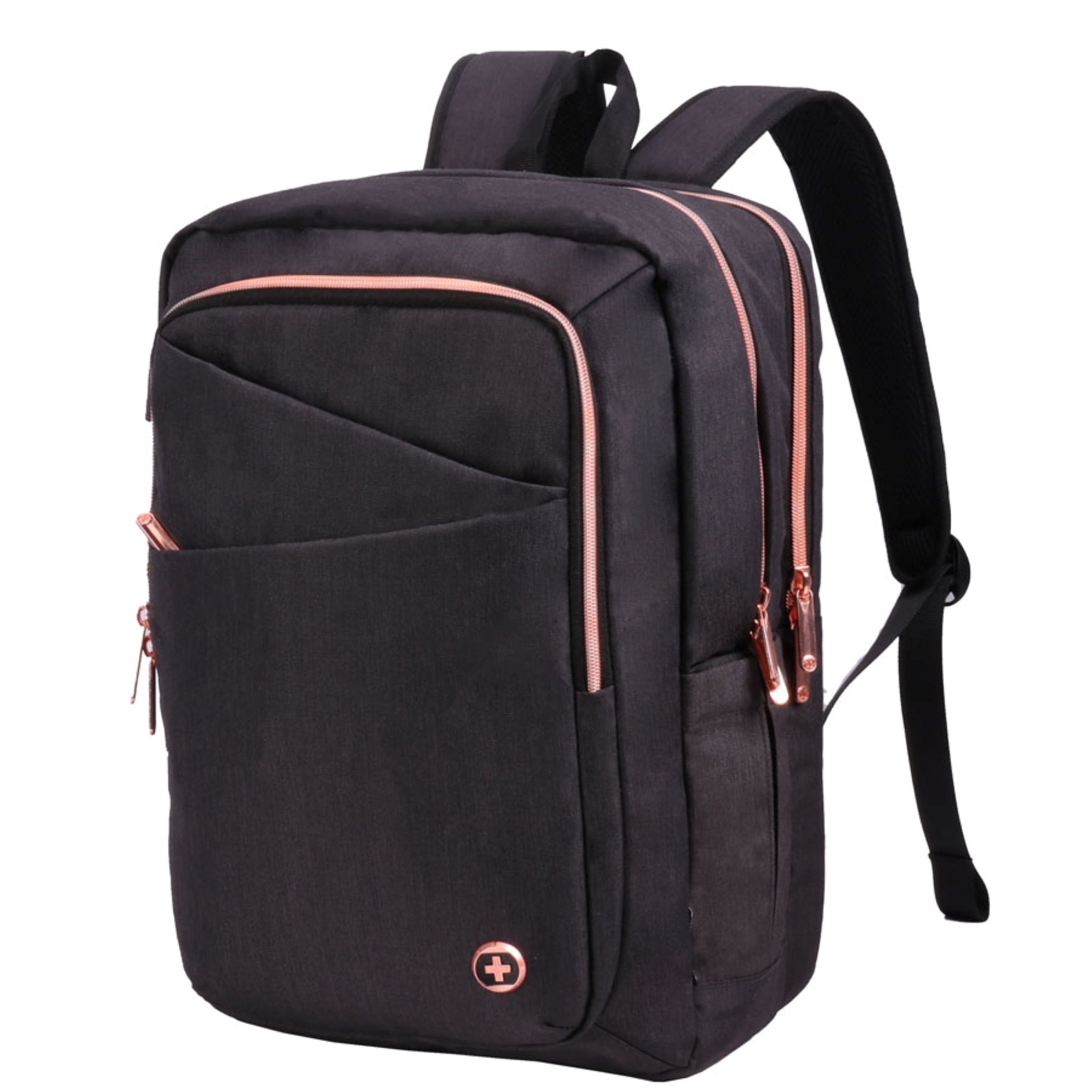 40% off / FS or pickup instore MSRP $99.99 today $59.99 Swissdigital Design - Katy Rose Backpack - Black and Rose Gold