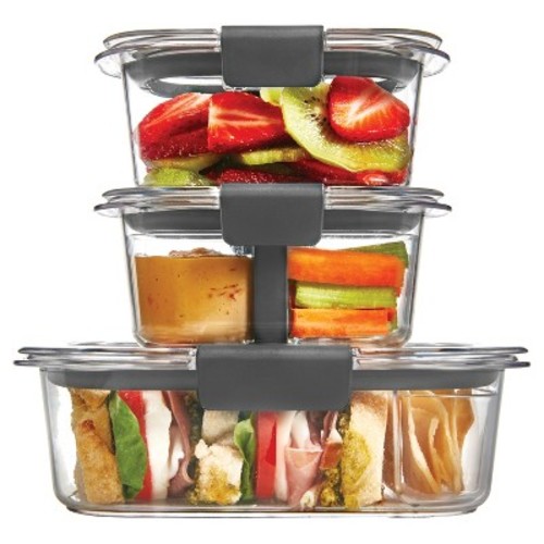 Rubbermaid 10pc Brilliance Sandwich or Snack Lunch Container $13.04