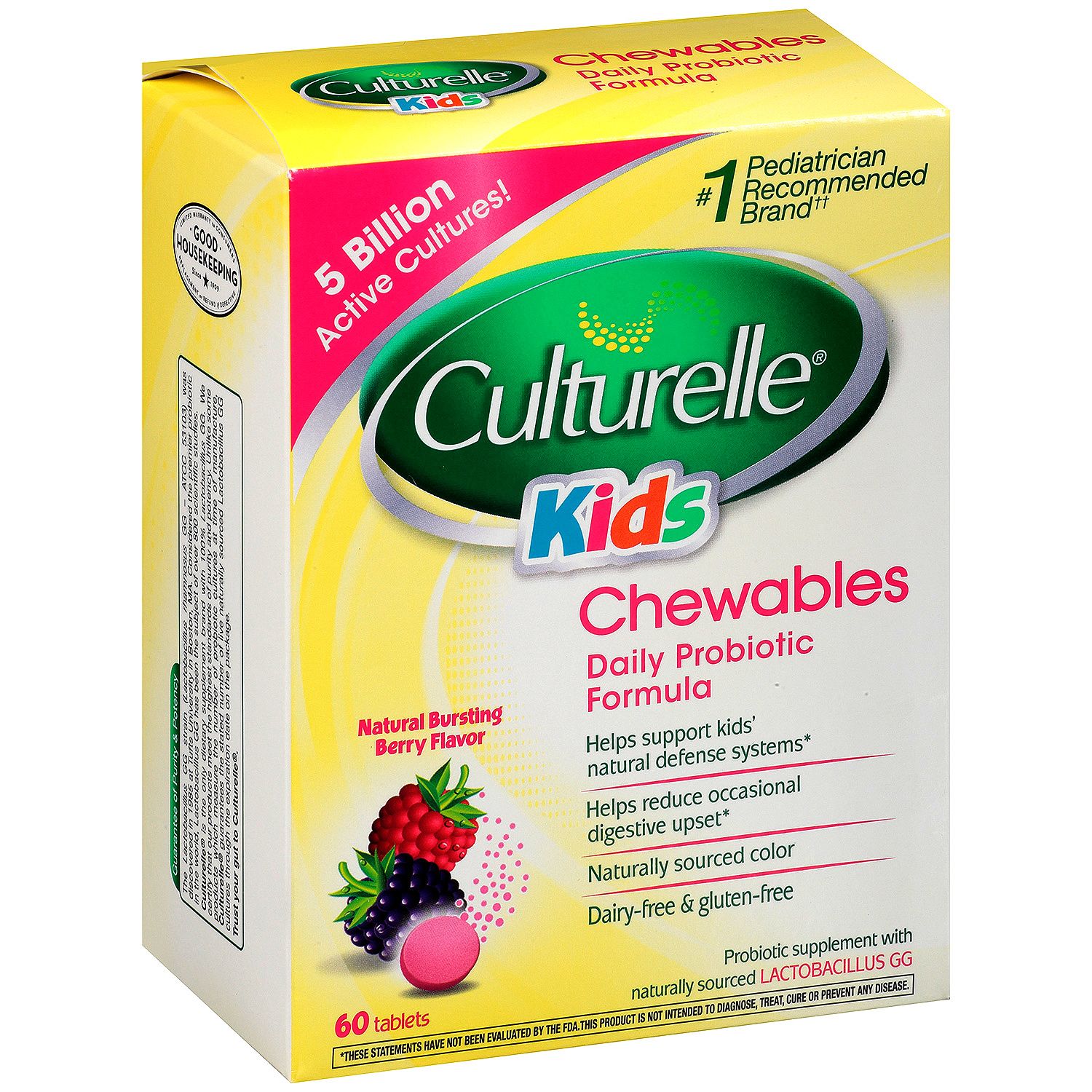 Culturelle Kids Chewables Natural Bursting Berry Flavor 60 Ct 1899 Costco And Sams Club See Deal