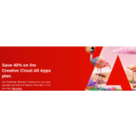 Adobe Creative Cloud [ALL Apps!] 40% off first year: only $35.99 a month