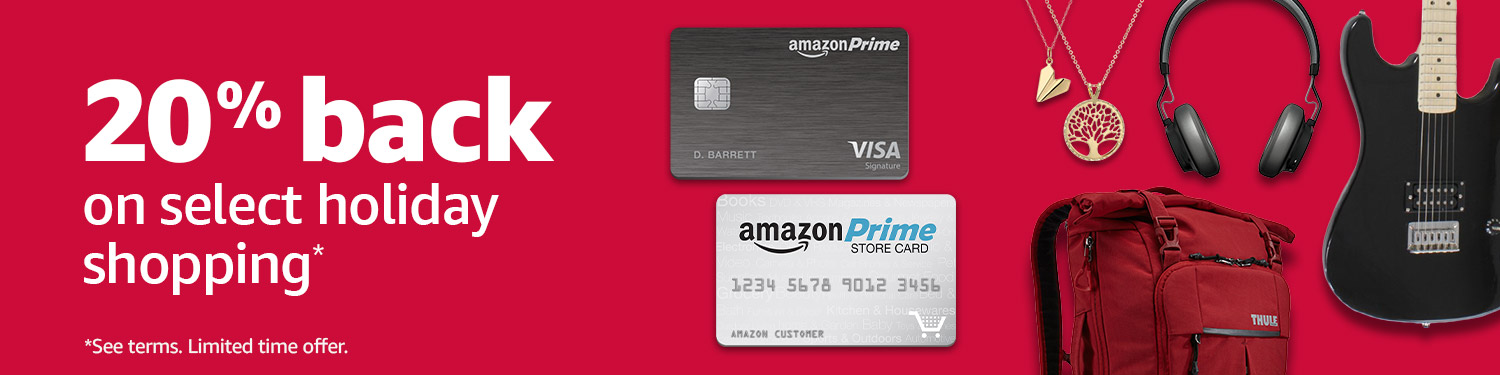 20% off select items with Amazon credit card