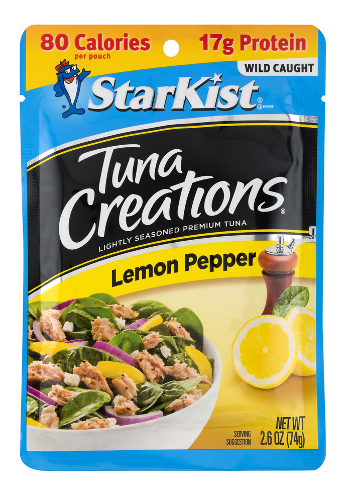 StarKist Tuna Creations® Lemon Pepper or Honey BBQ 2.6 oz Pouch 1