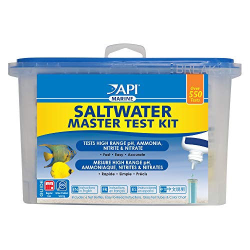API SALTWATER MASTER TEST KIT 550-Test Saltwater Aquarium Water Test Kit $19.92