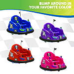 Flybar 6V Bumper Car, Battery Powered Ride On, Fun LED Lights, Includes Charger, Purple $79