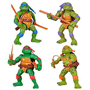 4-Piece Teenage Mutant Ninja Turtles Classic Movie Star Figures Bundle 