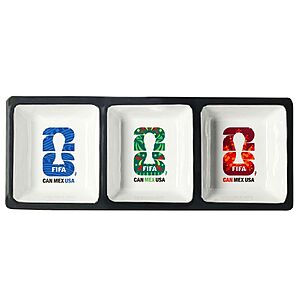 FIFA World Cup 2026 Melamine 3-Section Serving Tray Dish $13.2