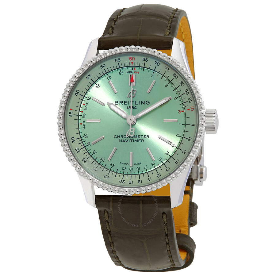 Breitling Navitimer Automatic Chronometer Green Dial Unisex Watch A17395361L1P2 - $2750