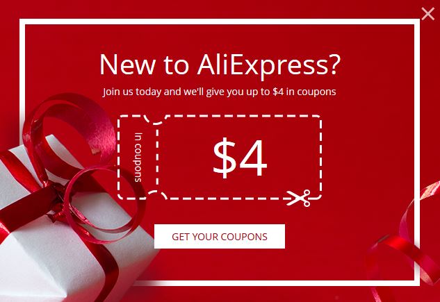 AliExpress New User Promo coupon $4 - Slickdeals.net