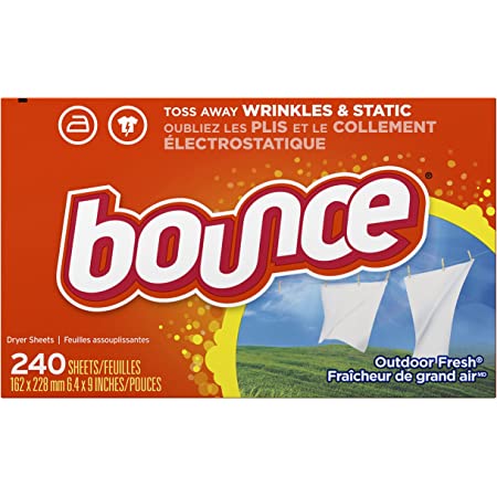 240-Ct Bounce Fabric Softener Dryer Sheets (Outdoor Fresh) $5.69 w/ S&S + Free S&H