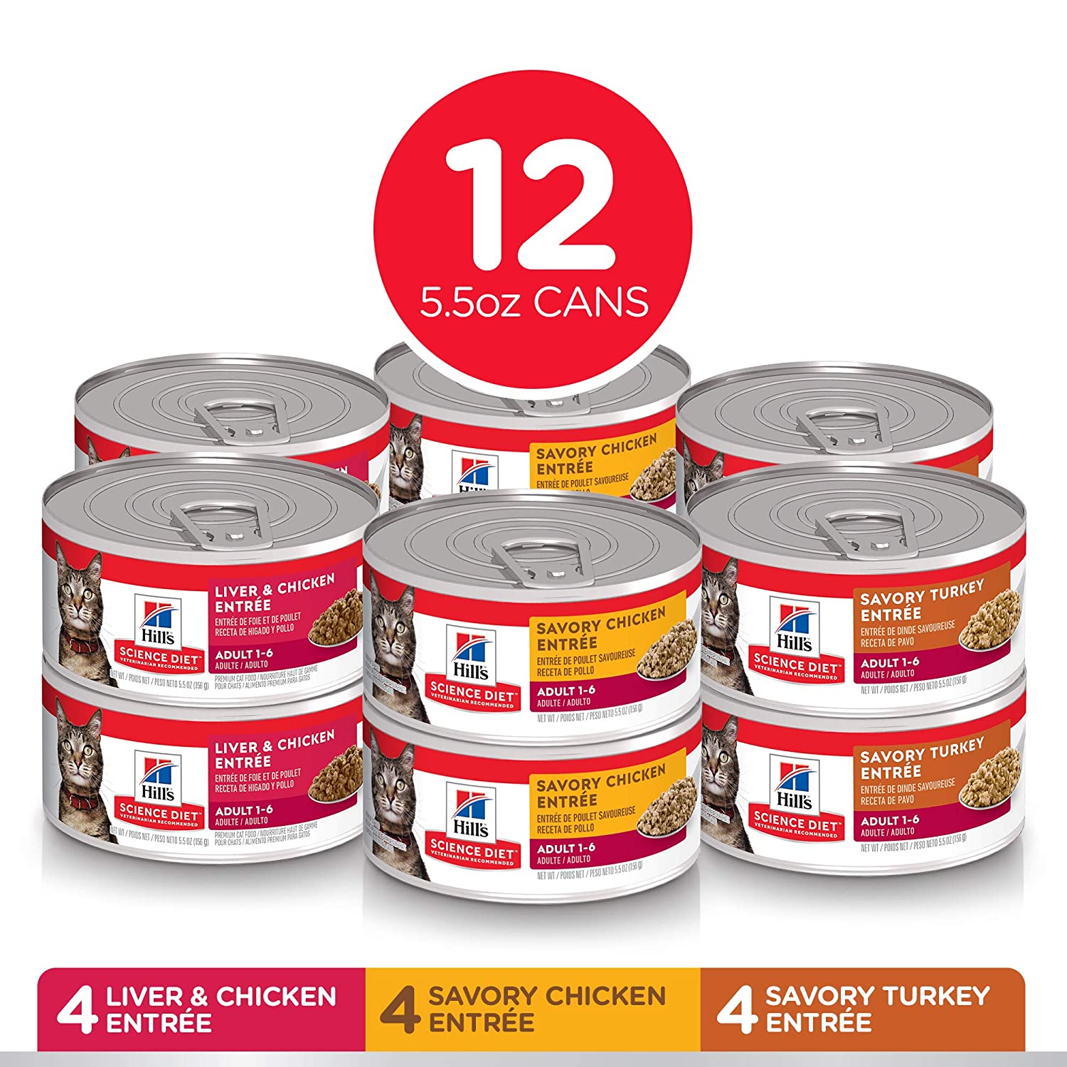 Subscribe And Save Deal Hill S Science Diet Wet Cat Food Adult Variety 12 Pack Minced 12 29 Slickdeals Net