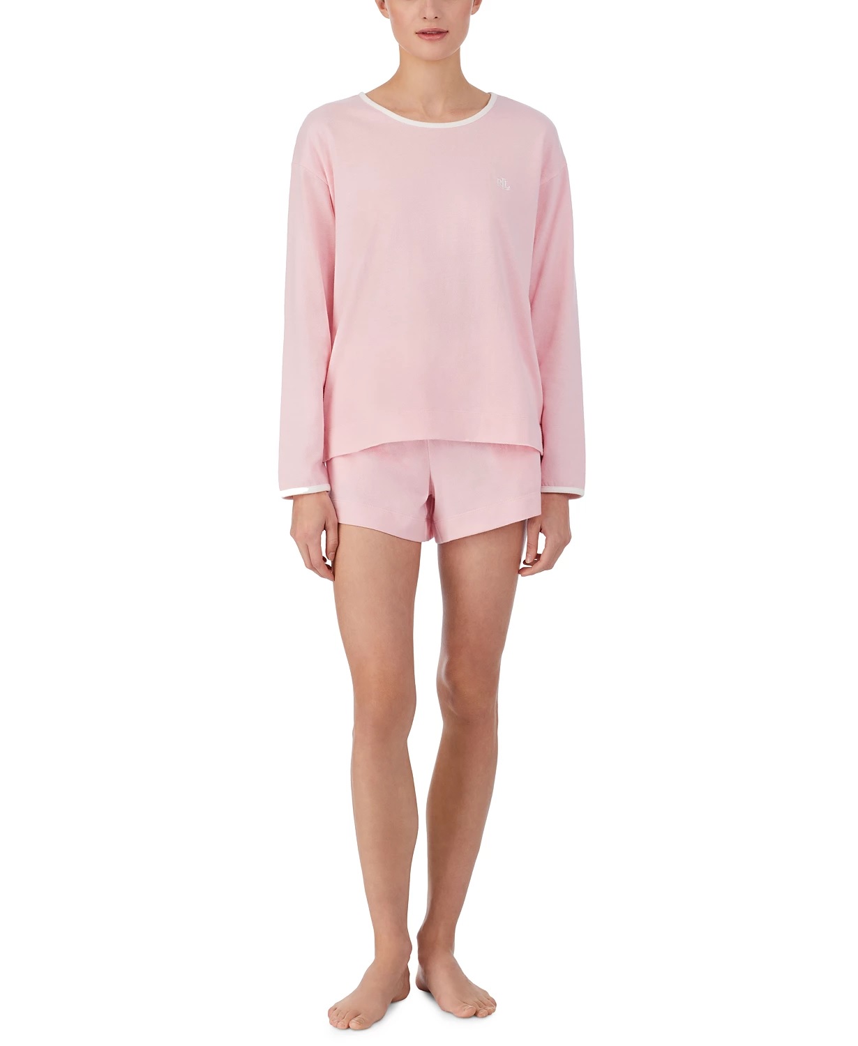 Lauren Ralph Knit Twill Shorts Pajamas Set $24.93 +Free S&H on $25+