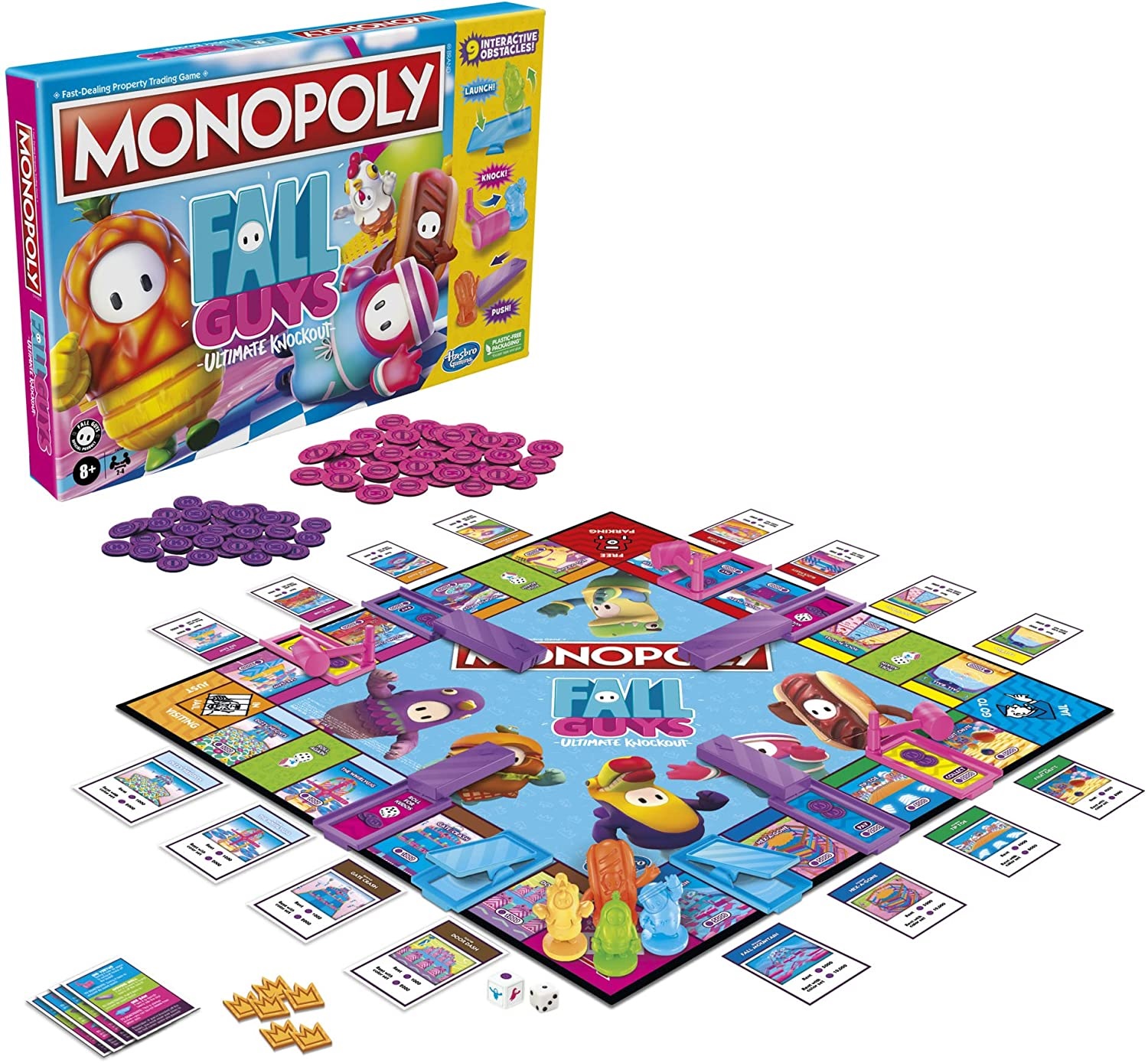 MONOPOLY Fall Guys Ultimate Knockout Edition Board Game $11.99+FS w/Prime