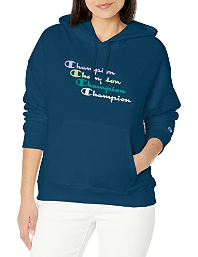 Champion Women's Powerblend Relaxed Hoodie (Color: Fresh Teal-586FPA) $14.99 +FS w/Prime