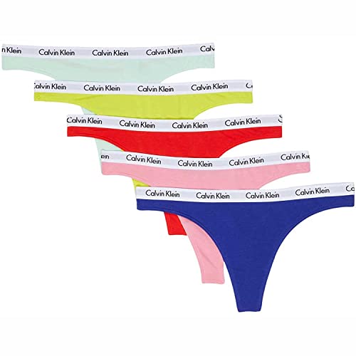 Calvin Klein Women's Carousel Logo Cotton Thong Multipack Pride Panty (5 pcs., Size Large) $12.25 +FS w/Prime  OOS