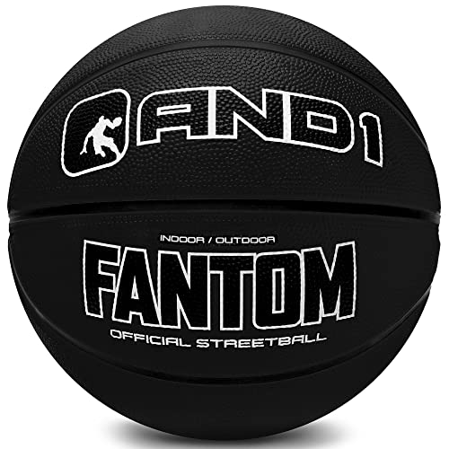 AND1 Fantom Rubber Basketball, Black, Size 7 $5.00 +FS w/Prime