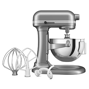 KitchenAid 5.5 Quart Bowl Lift Stand Mixer (Color: Contour Silver) $299.98 +FS