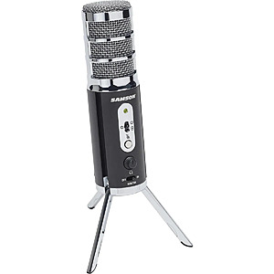 Samson Satellite USB/iOS Broadcast Microphone with Dual 16mm Condenser Capsules $19.99