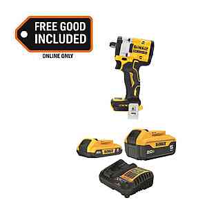 DEWALT ATOMIC 20V MAX Lithium-Ion Cordless Brushless 1/2 in. Variable Speed Impact Wrench with 5 Ah & 2 Ah Batteries & Charger $199.00