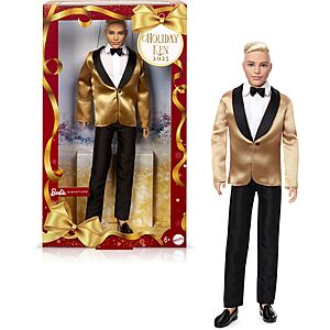 Barbie Signature 2025 Holiday Blonde Ken Collectible Fashion Doll $16.44 +FS w/Prime