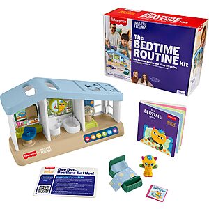 Fisher-Price Toddler Toys Big Little Feelings Bedtime Routine Kit, 4-Piece Set $28.34 +FS w/Prime