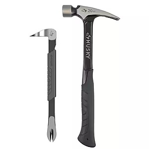 Husky 20-oz. Steel Rip Hammer + 10" Nail Puller Set $16.88 @ HomeDepot