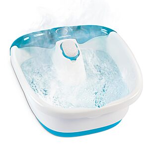 Homedics Bubble Mate Foot Spa, Toe Touch Controlled Foot Bath with Invigorating Bubbles and Splash Proof $23.99 +FS w/Prime
