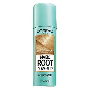 L'Oreal Paris Magic Root Cover Up Gray Concealer Spray Light to Medium Blonde 2 oz.(Packaging May Vary) $4.86 via S&S +FS w/Prime