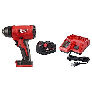 Milwaukee M18 18V Lith-Ion Cordless Compact Heat Gun w/ (1) 5.0Ah Battery and Charger $265.00