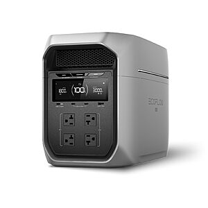 EF ECOFLOW Portable Power Station DELTA 3 Max Plus,2048Wh LiFePO4 Battery,Solar Generator (Solar Panel Optional),3000W Max$799