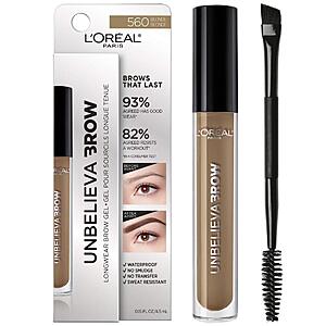 L'Oreal Paris Unbelieva-Brow Longwear Waterproof Tinted Brow Gel,Smudge-resistant,Transfer- Proof,Quick Drying,Blonde,0.15 fl.oz.$7.01 via S&S +FS w/Prime