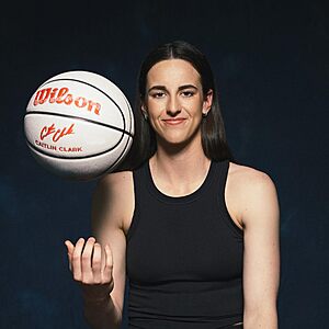 Wilson Caitlin Clark Aspire UV Basketball - Cool Grey/Purple,Size 7-29.5" or Size 6-28.5" $27.99 +FS w/Prime